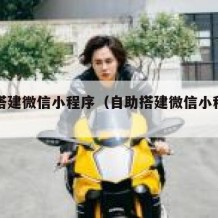 自助搭建微信小程序（自助搭建微信小程序的软件）