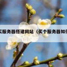 自己买服务器搭建网站（买个服务器如何做网站）
