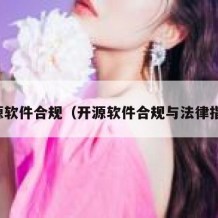 开源软件合规（开源软件合规与法律指南）