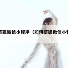 如何搭建微信小程序（如何搭建微信小程序平台）
