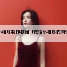 微信小程序制作教程（微信小程序的制作过程）