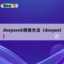 deepseek使用方法（deepeel）