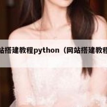 网站搭建教程python（网站搭建教程全套）
