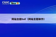 网站主题bat（网站主题制作）