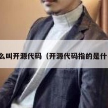 什么叫开源代码（开源代码指的是什么）
