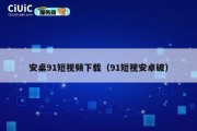 安桌91短视频下载（91短视安卓破）