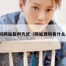 源码网站盈利方式（网站源码有什么用）