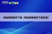 网站视频插件下载（网站视频插件下载安装）