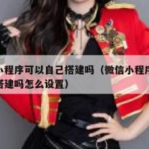 微信小程序可以自己搭建吗（微信小程序可以自己搭建吗怎么设置）