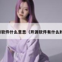 开源软件什么意思（开源软件有什么好处）