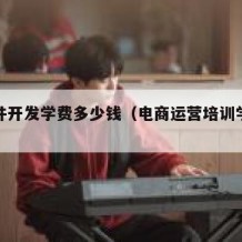 学软件开发学费多少钱（电商运营培训学费多少）