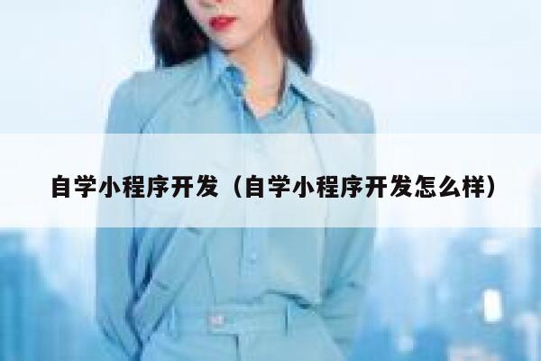 自学小程序开发（自学小程序开发怎么样） 第1张