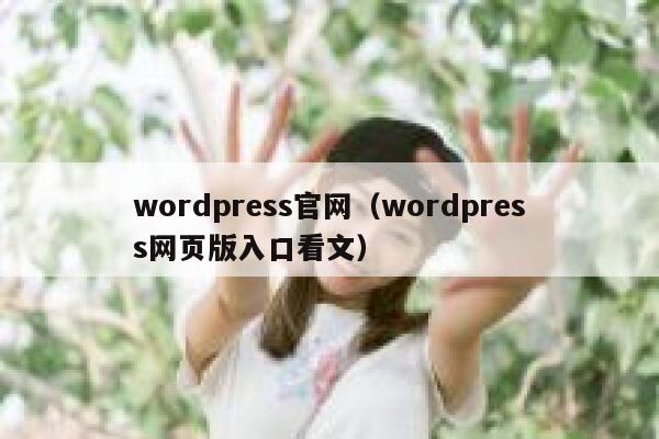 wordpress官网（wordpress网页版入口看文） 第1张