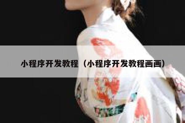 小程序开发教程(小程序开发教程画画) 第1张 小程序开发教程(小程序开发教程画画) 第1张