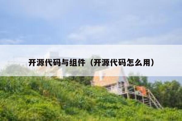 开源代码与组件（开源代码怎么用） 第1张