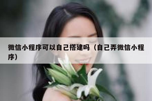 微信小程序可以自己搭建吗(自己弄微信小程序) 第1张 微信小程序可以自己搭建吗(自己弄微信小程序) 第1张