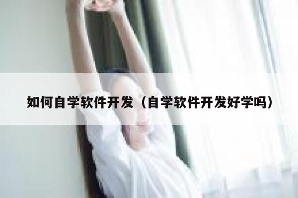 如何自学软件开发(自学软件开发好学吗) 第1张 如何自学软件开发(自学软件开发好学吗) 第1张