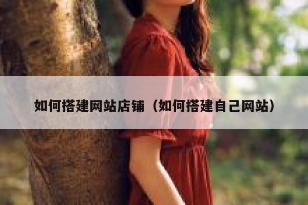 如何搭建网站店铺（如何搭建自己网站） 第1张