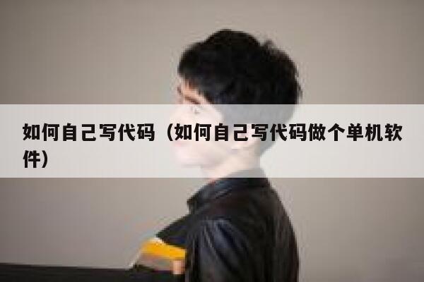 如何自己写代码（如何自己写代码做个单机软件） 第1张