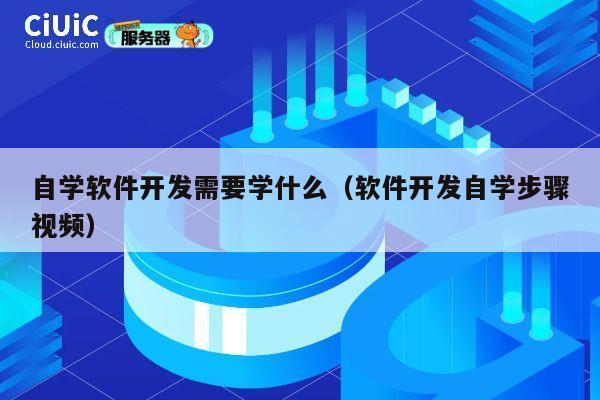 自学软件开发需要学什么(软件开发自学步骤视频) 第1张 自学软件开发需要学什么(软件开发自学步骤视频) 第1张