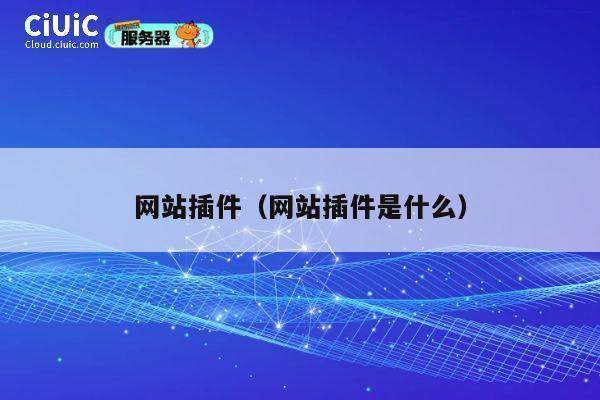 网站插件（网站插件是什么） 第1张