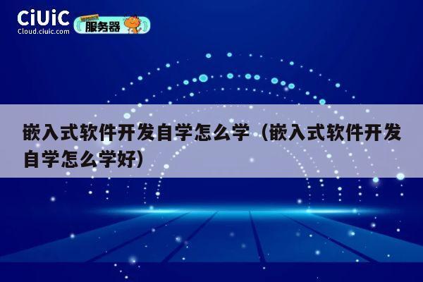 嵌入式软件开发自学怎么学(嵌入式软件开发自学怎么学好) 第1张 嵌入式软件开发自学怎么学(嵌入式软件开发自学怎么学好) 第1张