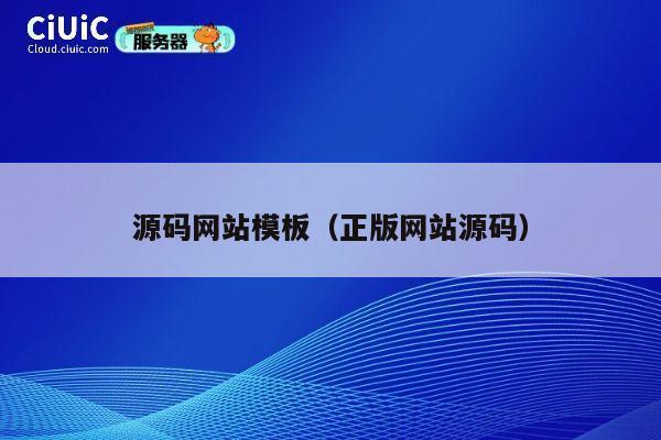 源码网站模板（正版网站源码） 第1张